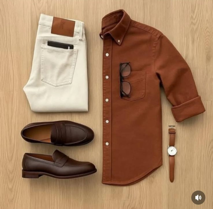 Rust brown shirt