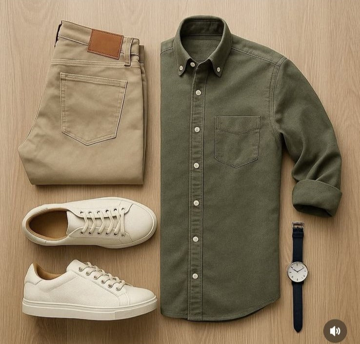 Olive green shirt