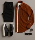 Rust brown shirt
